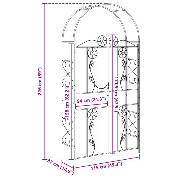 Градинска арка Едноцветен Зелен
