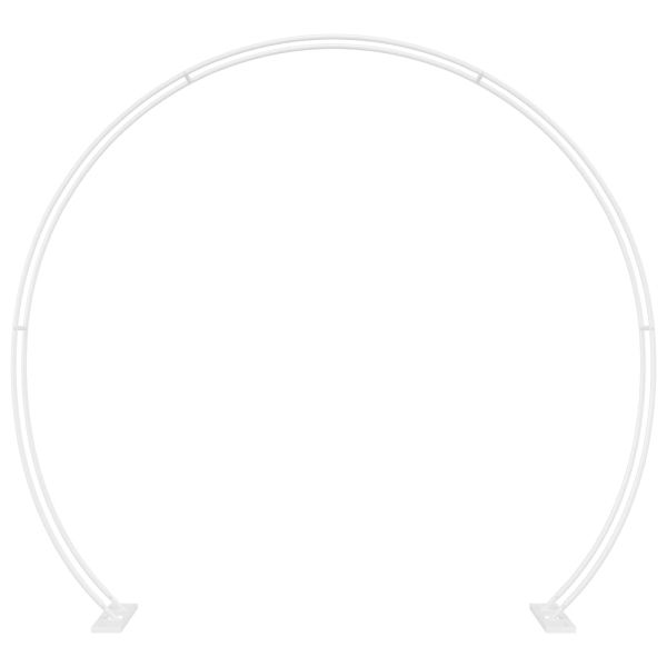 Сватбена арка Бяло 223 x 45 x 201 см Стомана