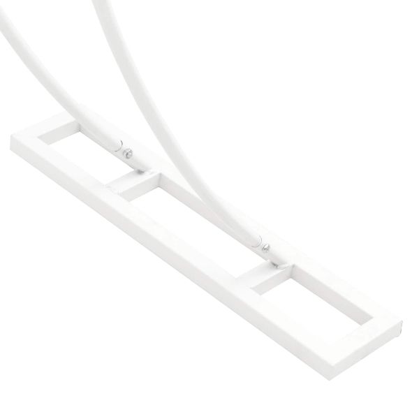 Сватбена арка Бяло 223 x 45 x 201 см Стомана