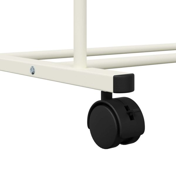 Държач за дрехи Едноцветен Бяло