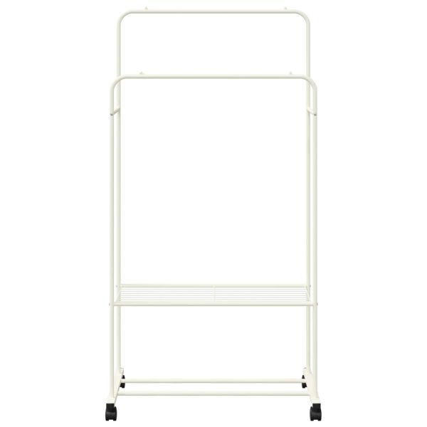 Държач за дрехи Едноцветен Бяло