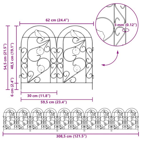 Градска ограда Решетка Черно