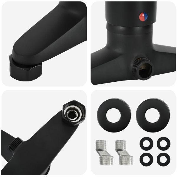 Смесител за душ Черно G 1 / 2 инча