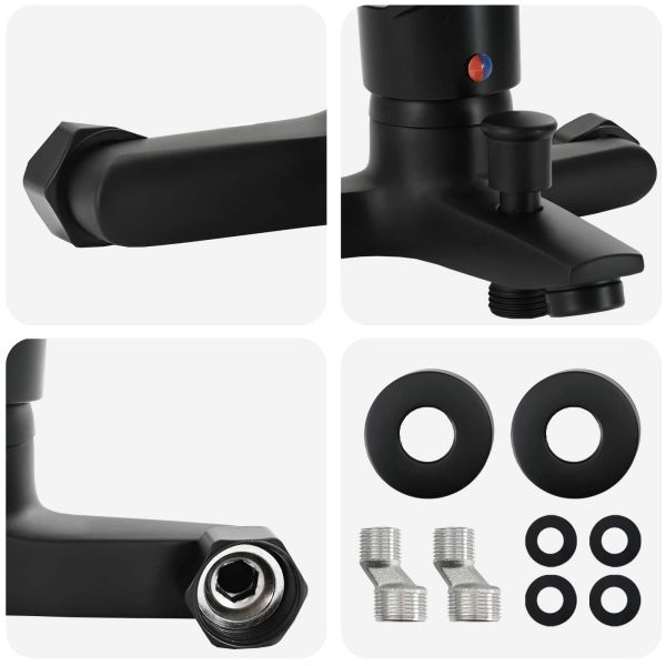 Смесител за душ Черно G 1 / 2 инча