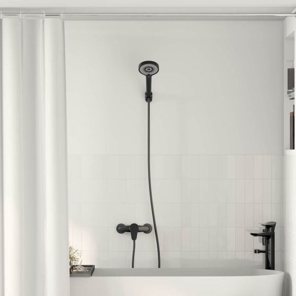 Комплект душова глава Черно G 1 / 2 инча