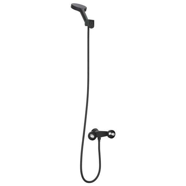 Комплект душова глава Черно G 1 / 2 инча