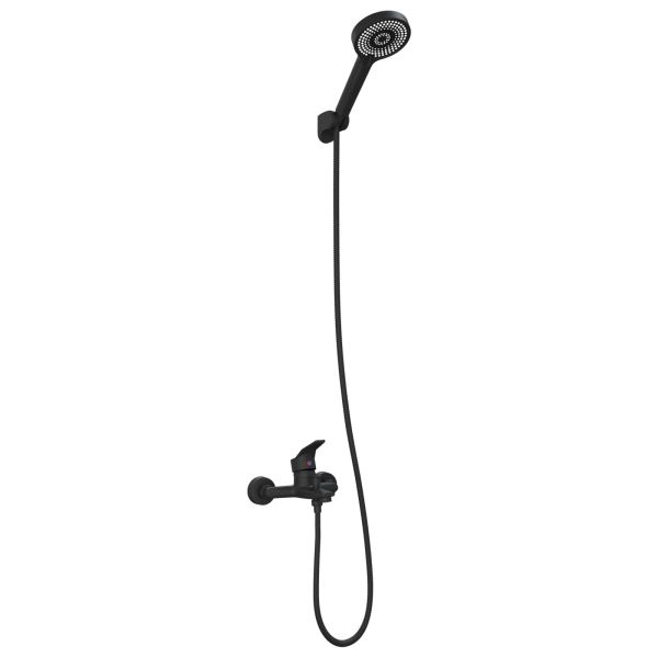 Комплект душова глава Черно G 1 / 2 инча