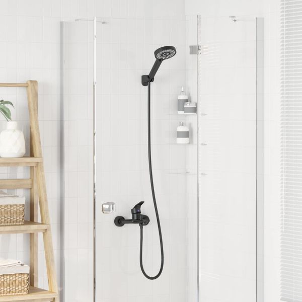 Комплект душова глава Черно G 1 / 2 инча