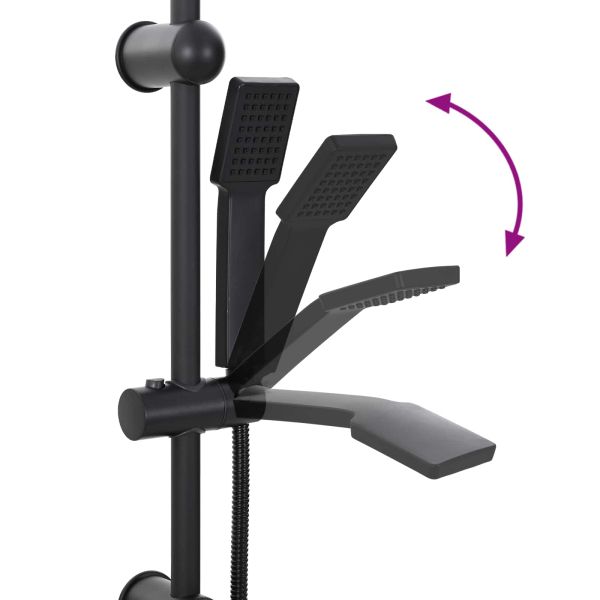 Душ система Черно 47 x 20 x 95 см Неръждаема стомана