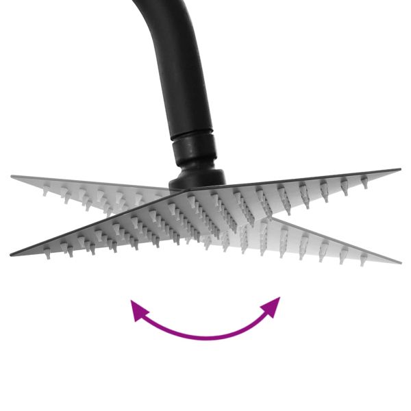 Душ система Черно 47 x 20 x 95 см Неръждаема стомана