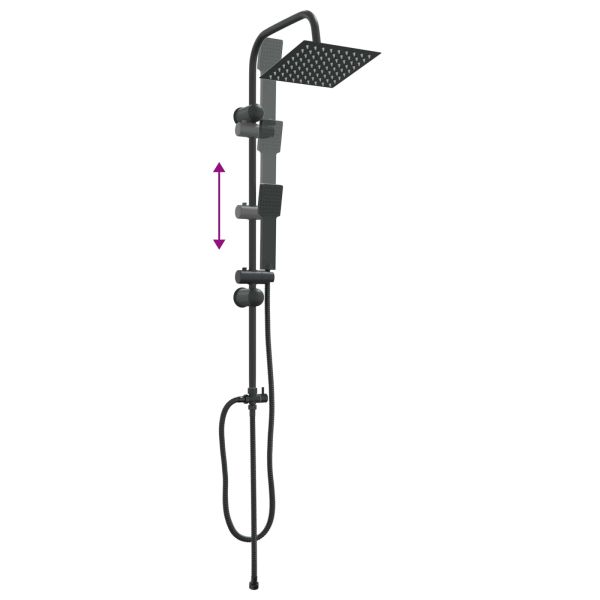 Душ система Черно 47 x 20 x 95 см Неръждаема стомана