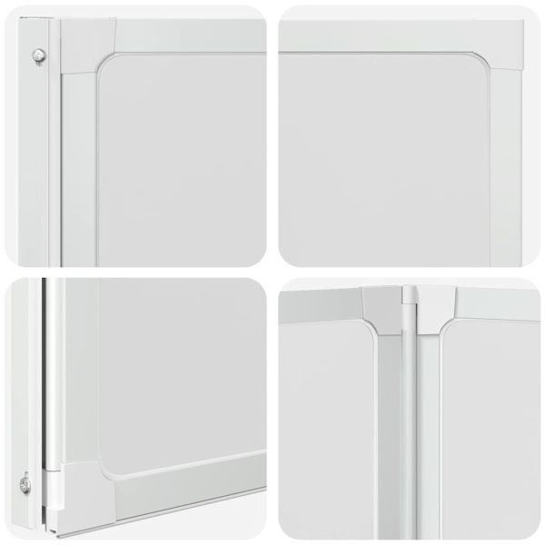 Екран за баня Мат 120 x 117 см Алуминий & Панел от PP