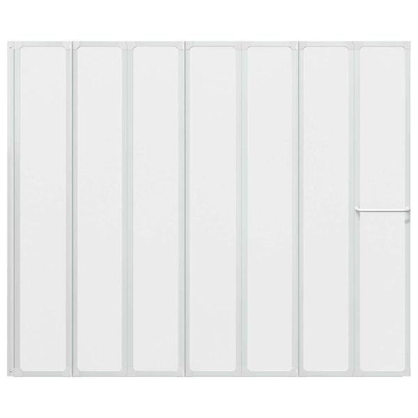 Екран за баня Мат 168 x 140 см Алуминий & Панел от PP