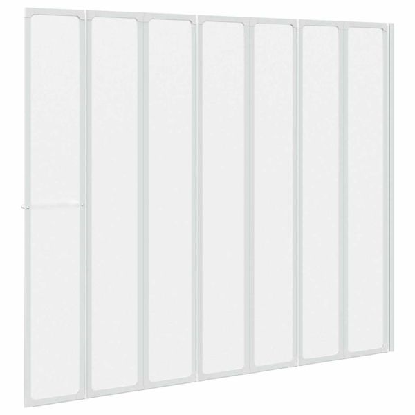 Екран за баня Мат 168 x 140 см Алуминий & Панел от PP