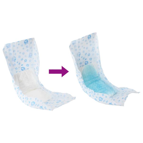 Еднократна пелена за кучета мъже 30 pcs Бяло XS