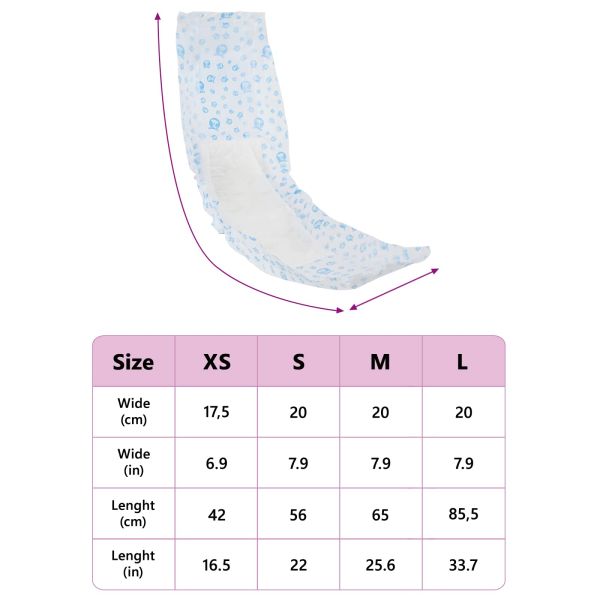 Еднократна пелена за кучета мъже 30 pcs Бяло M