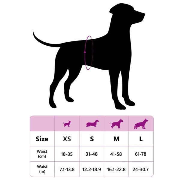 Еднократна пелена за кучета мъже 30 pcs Бяло L