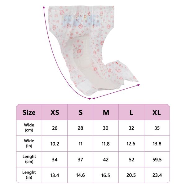 Еднократна дамска пелена за кучета 50 pcs Бяло XL