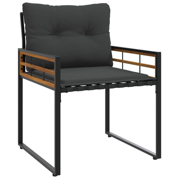 Комплект за външни мебели с възглавница 4 pcs Димирано сиво