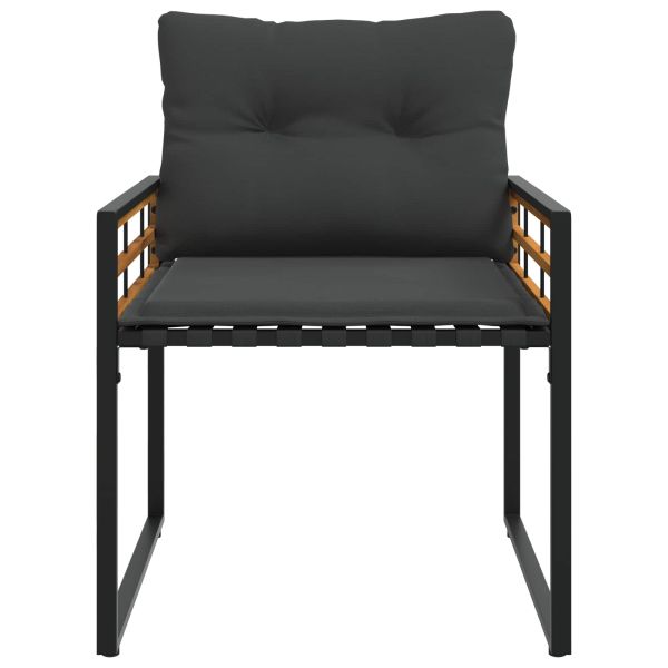 Комплект за външни мебели с възглавница 4 pcs Димирано сиво