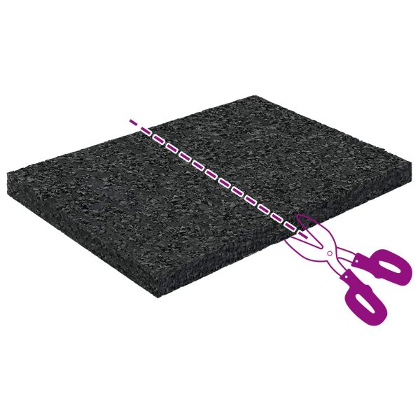 Гумена подложка Черно Каучук