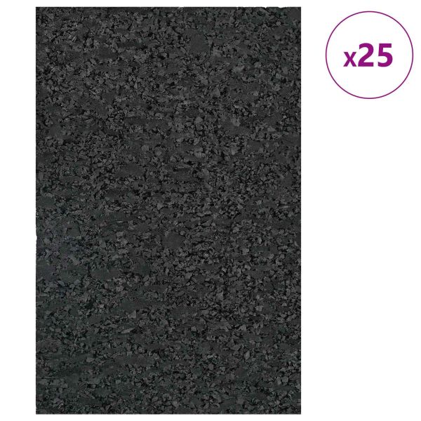 Гумена подложка 25 pcs Черно 6 x 9 x 2 см Каучук