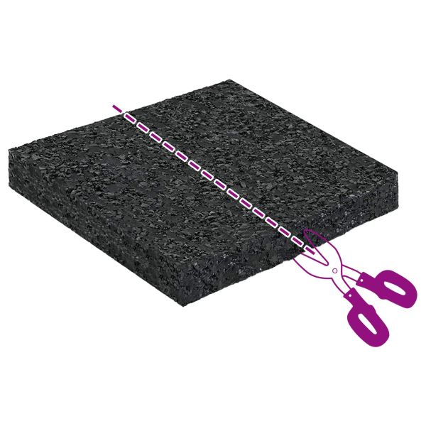 Гумена подложка Черно Каучук