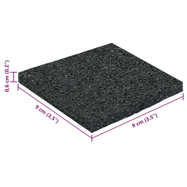 Гумена подложка Черно Каучук