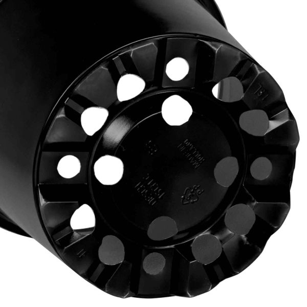 Цветна саксия 200 pcs Черно Ø 15 x 12.5 см Пластмаса