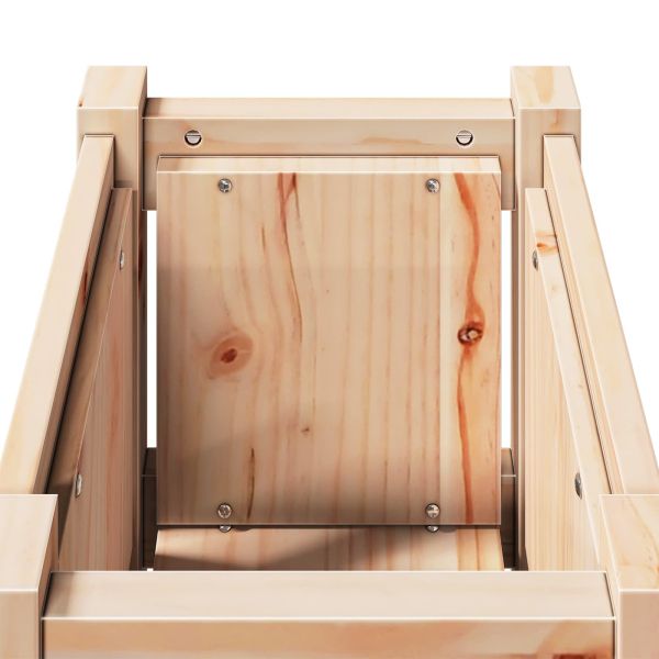 Градинска саксия Природа 31 x 31 x 70 см Солидно борово дърво