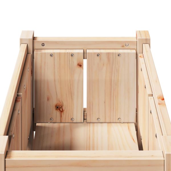 Градинска саксия Природа 40 x 40 x 70 см Солидно борово дърво