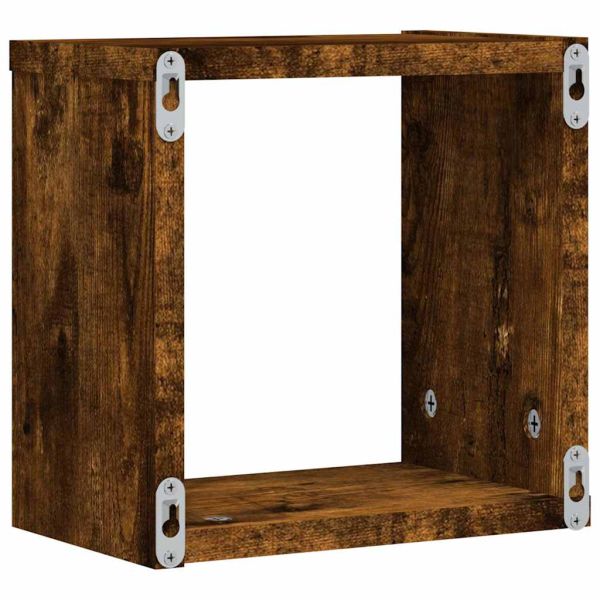 Стени за рафтове 4 pcs Кафяво 26 x 15 x 26 cm Инженерно дърво
