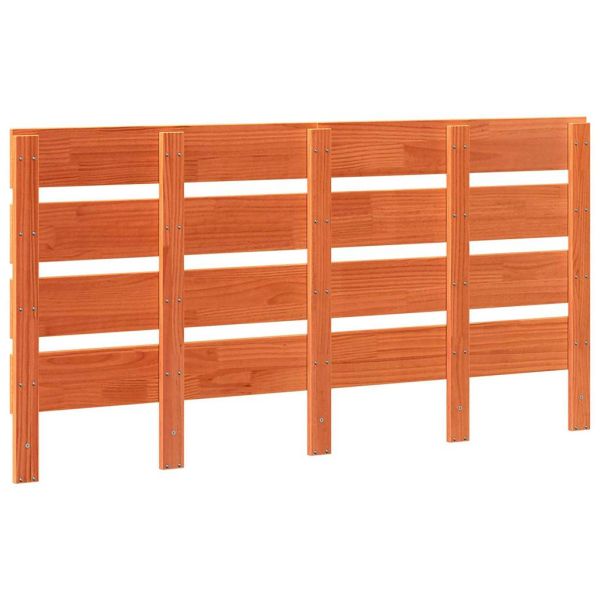 Облегалка за глава Кафяво с восъчно покритие 160,5 x 3 x 80 см