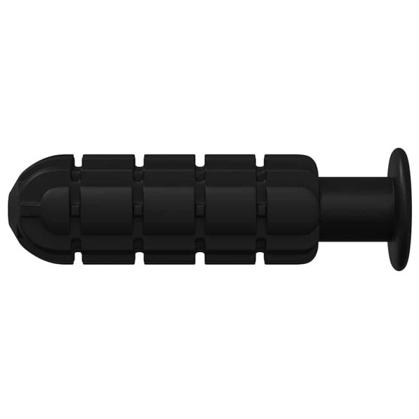 Дръжки за маси за футбол 10 pcs Черно 2,8 x 2,8 x 9,3 см