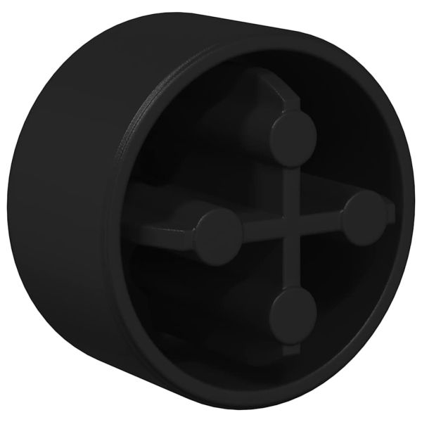 Краища на футболна маса 10 pcs Черно 1,5 x 1,5 x 1 см Пластмаса