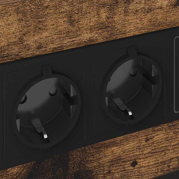 Нощен шкаф 2 pcs Димян дъб 40 x 31 x 60 см Инженерно дърво