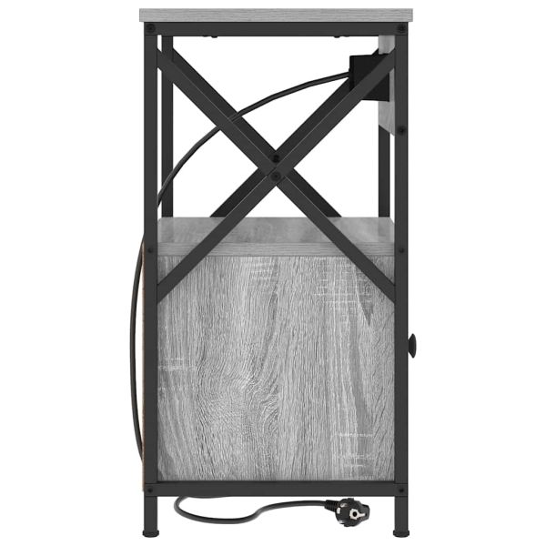 Нощен шкаф Сив Сонома 40 x 31 x 60 см Инженерно дърво