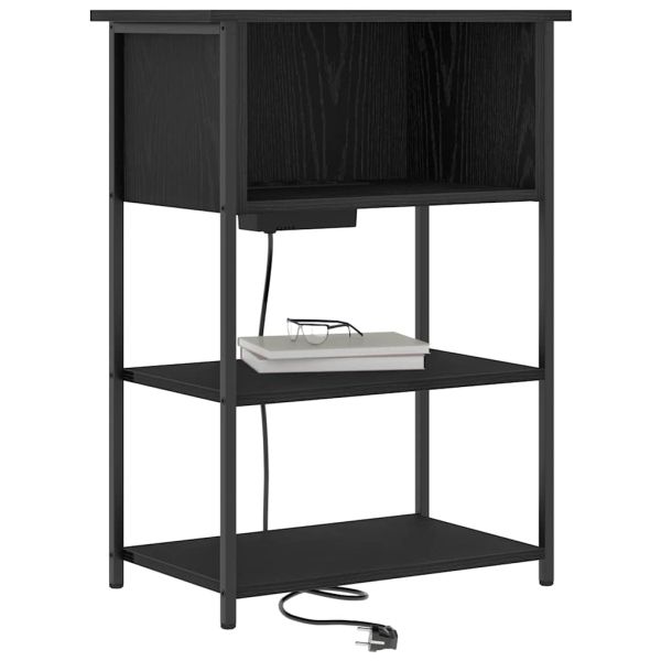 Нощен шкаф Черния дъб 55 x 31 x 76 см Инженерно дърво