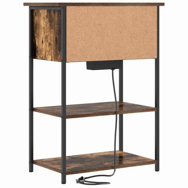 Нощен шкаф Димян дъб 55 x 31 x 76 см Инженерно дърво