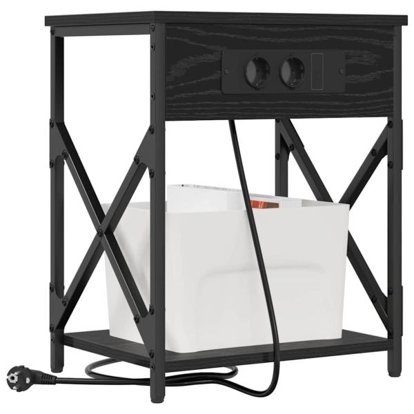 Нощен шкаф Черния дъб 41 x 31 x 51 см Инженерно дърво