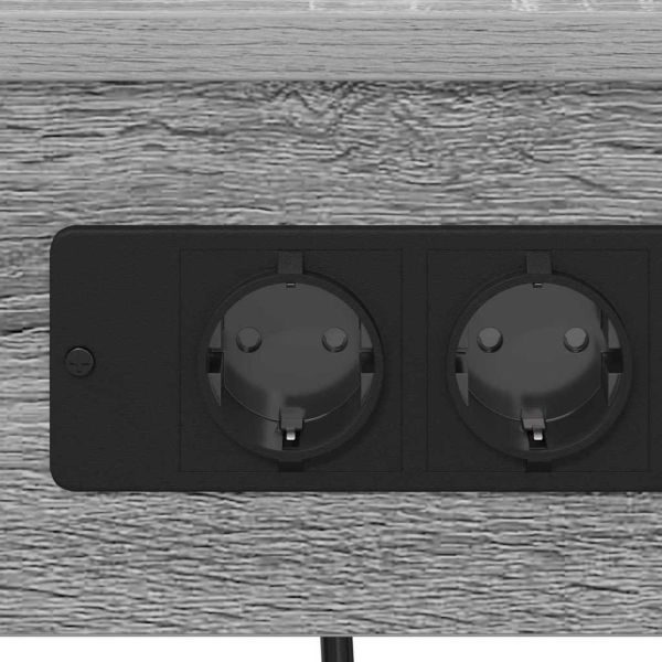 Нощен шкаф 2 pcs Сив Сонома 41 x 31 x 51 см Инженерно дърво