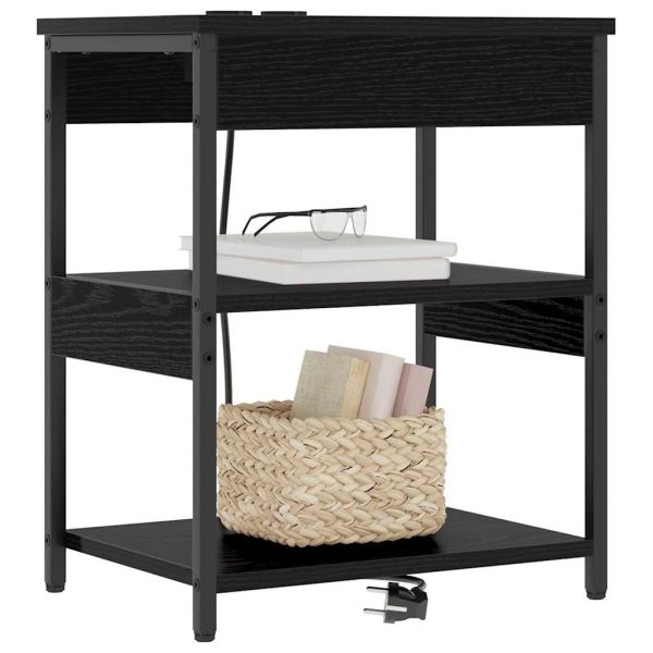 Нощен шкаф Черния дъб 41 x 31 x 51 см Инженерно дърво