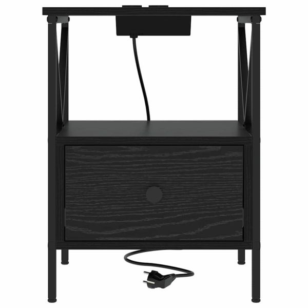 Нощен шкаф Черния дъб 41,5 x 40,5 x 55 см Инженерно дърво