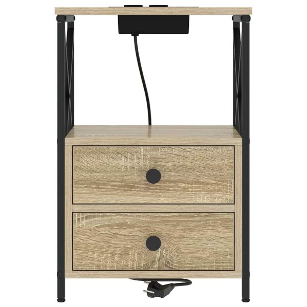 Нощен шкаф Сонома дъб 40 x 31 x 60 см Инженерно дърво