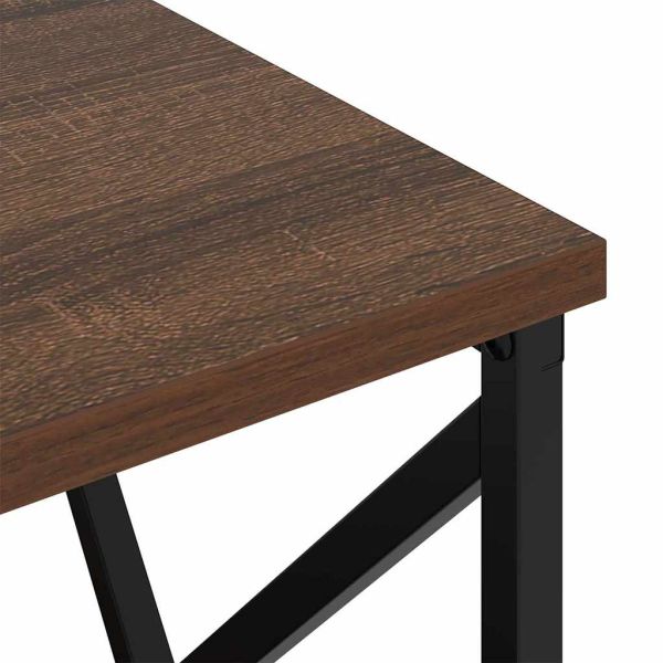 Нощен шкаф 2 pcs Кафяв дъб 40 x 31 x 60 см Инженерно дърво