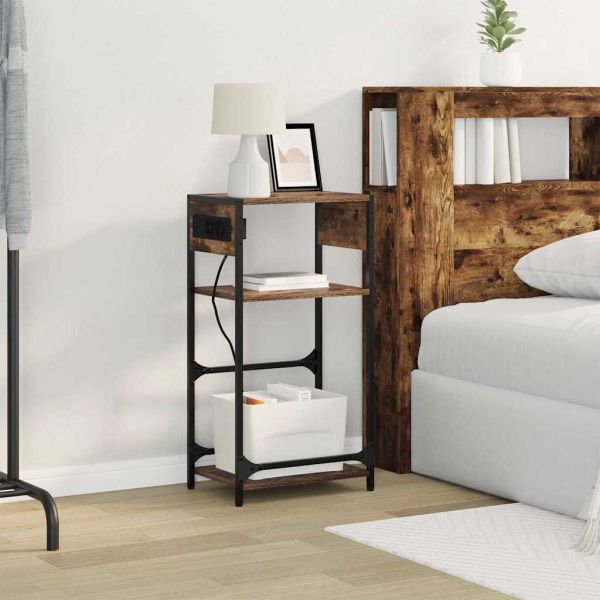 Нощен шкаф Димян дъб 40 x 27 x 76 см Инженерно дърво