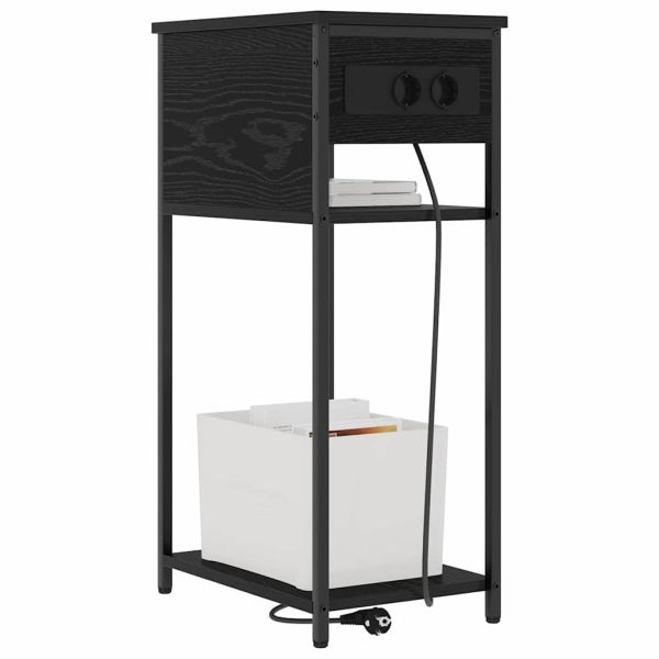 Нощен шкаф Черния дъб 41 x 28 x 76 см Инженерно дърво