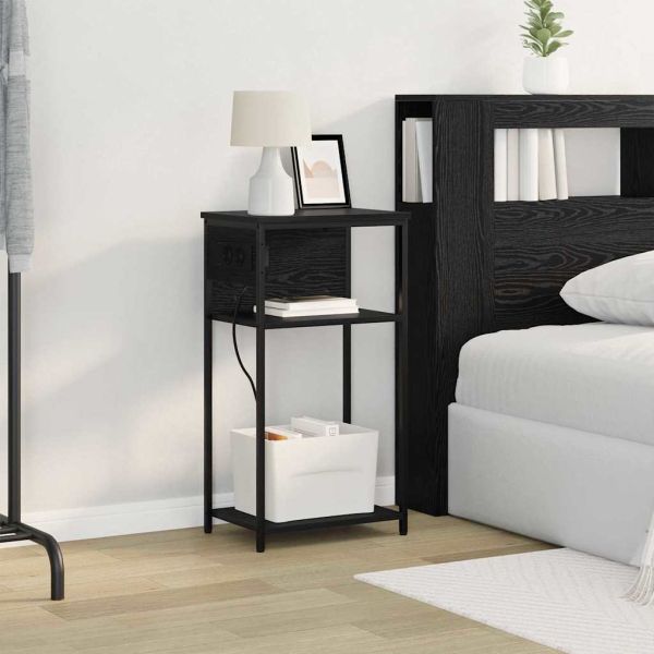 Нощен шкаф Черния дъб 41 x 28 x 76 см Инженерно дърво