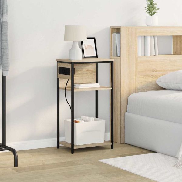 Нощен шкаф Сонома дъб 41 x 28 x 76 см Инженерно дърво