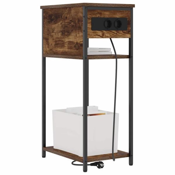 Нощен шкаф Димян дъб 41 x 28 x 76 см Инженерно дърво